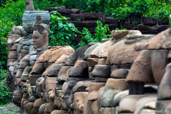 Image from The Lost Temple, Banteay Chhmar. - BANTEAY CHHMAR. CAMBODIA-MAY 26: Missing heads on the...