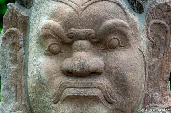Image from The Lost Temple, Banteay Chhmar. - BANTEAY CHHMAR. CAMBODIA-MAY 26: A stone head of the...