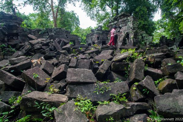 Image from The Lost Temple, Banteay Chhmar. - BANTEAY CHHMAR. CAMBODIA-MAY 26: A child walks through...