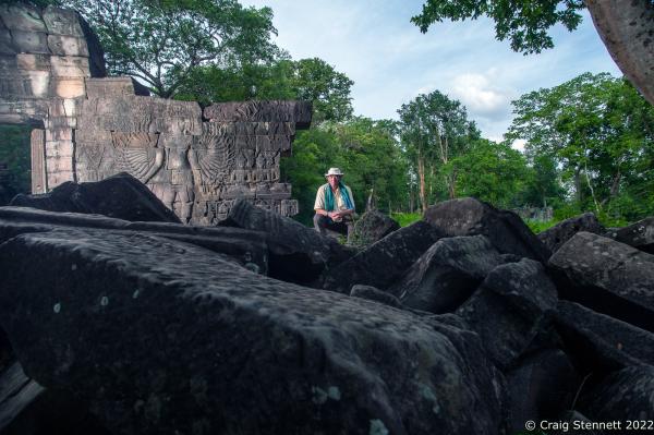 The Lost Temple, Banteay Chhmar. - BANTEAY CHHMAR. CAMBODIA-MAY 22: British architect John...