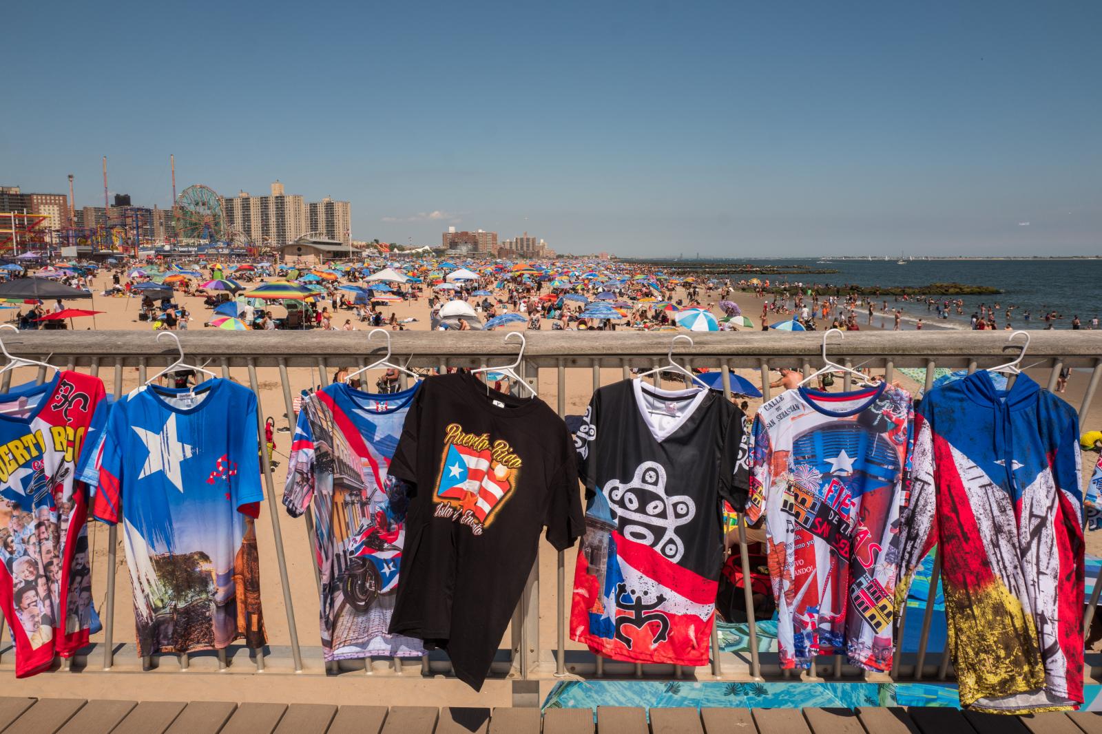 T-shirts, Coney Island, July 2022