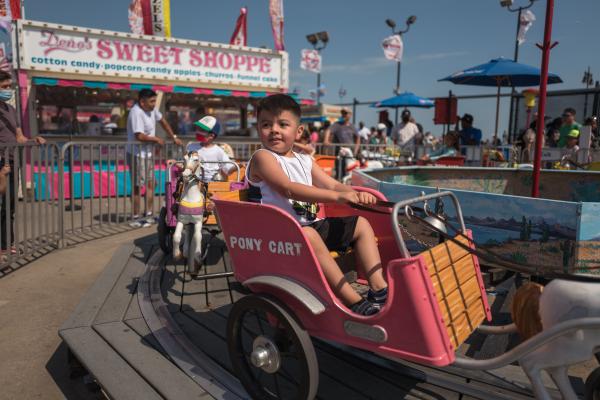 Child on Ride,Coney Island, July 2021 | Buy this image