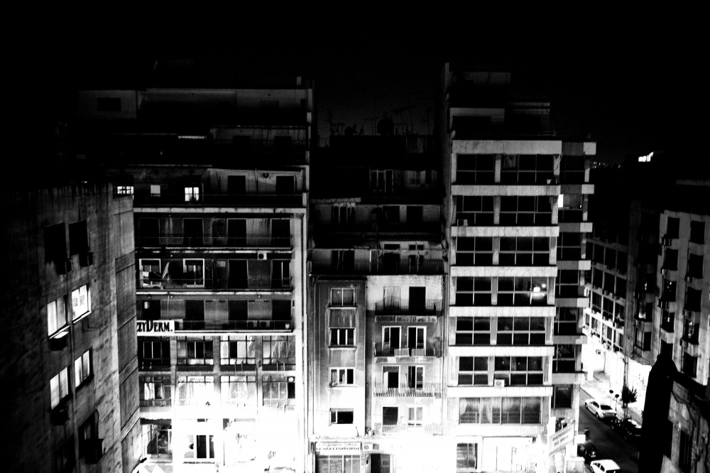 A view of downtown Athens. Everyday drug addicts and prostitutes resort in these dark narrow streets.