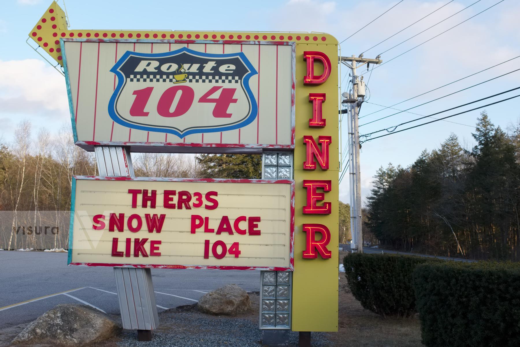 Purchase Route 104 Diner by Ellen Kok