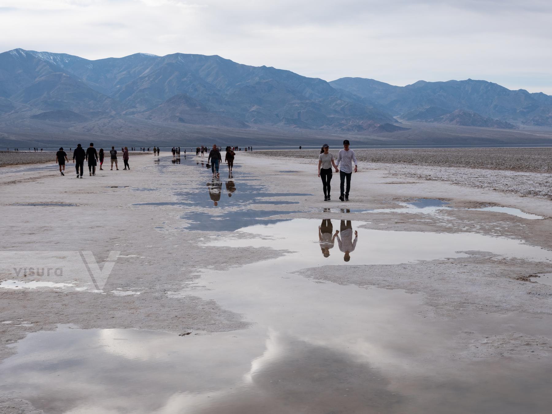 Purchase Tourists, Lake Manly, Death Valley by Molly Peters