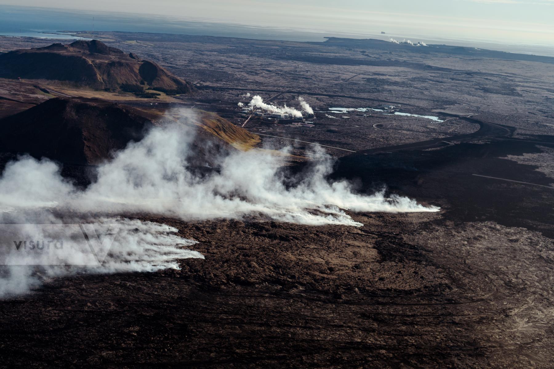 Purchase Sýlingarfell volcanic eruption in Iceland by David Degner