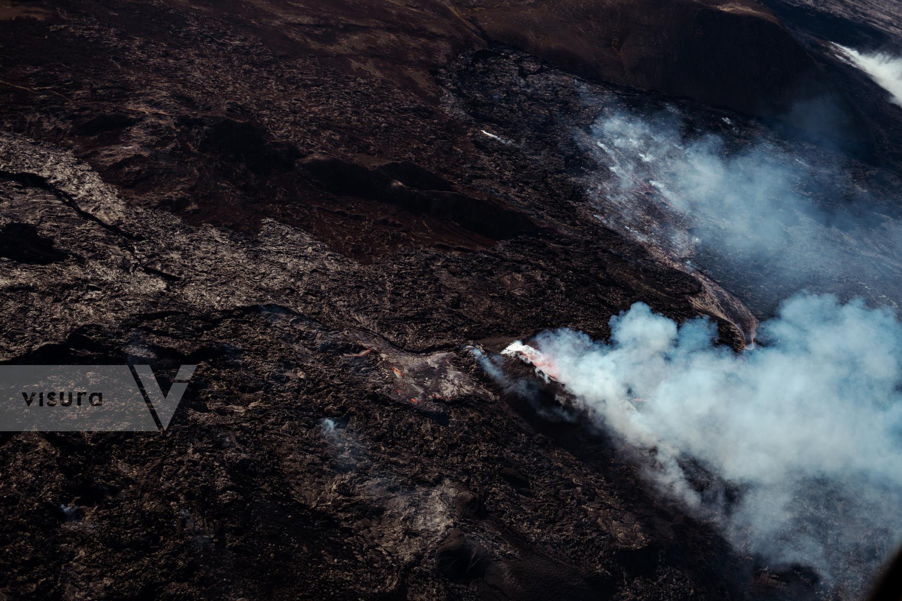 Purchase Sýlingarfell volcanic eruption in Iceland by David Degner