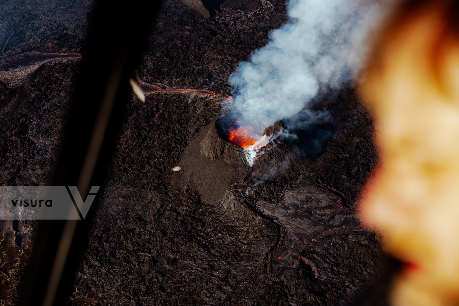 Purchase Sýlingarfell volcanic eruption in Iceland by David Degner