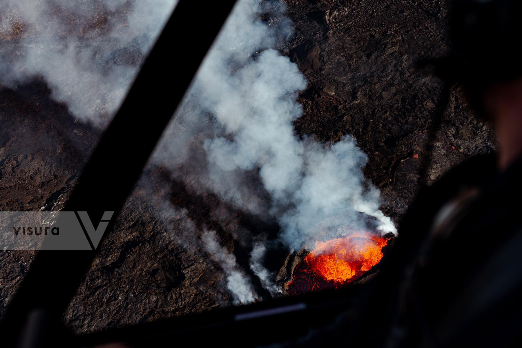 Purchase Sýlingarfell volcanic eruption in Iceland by David Degner