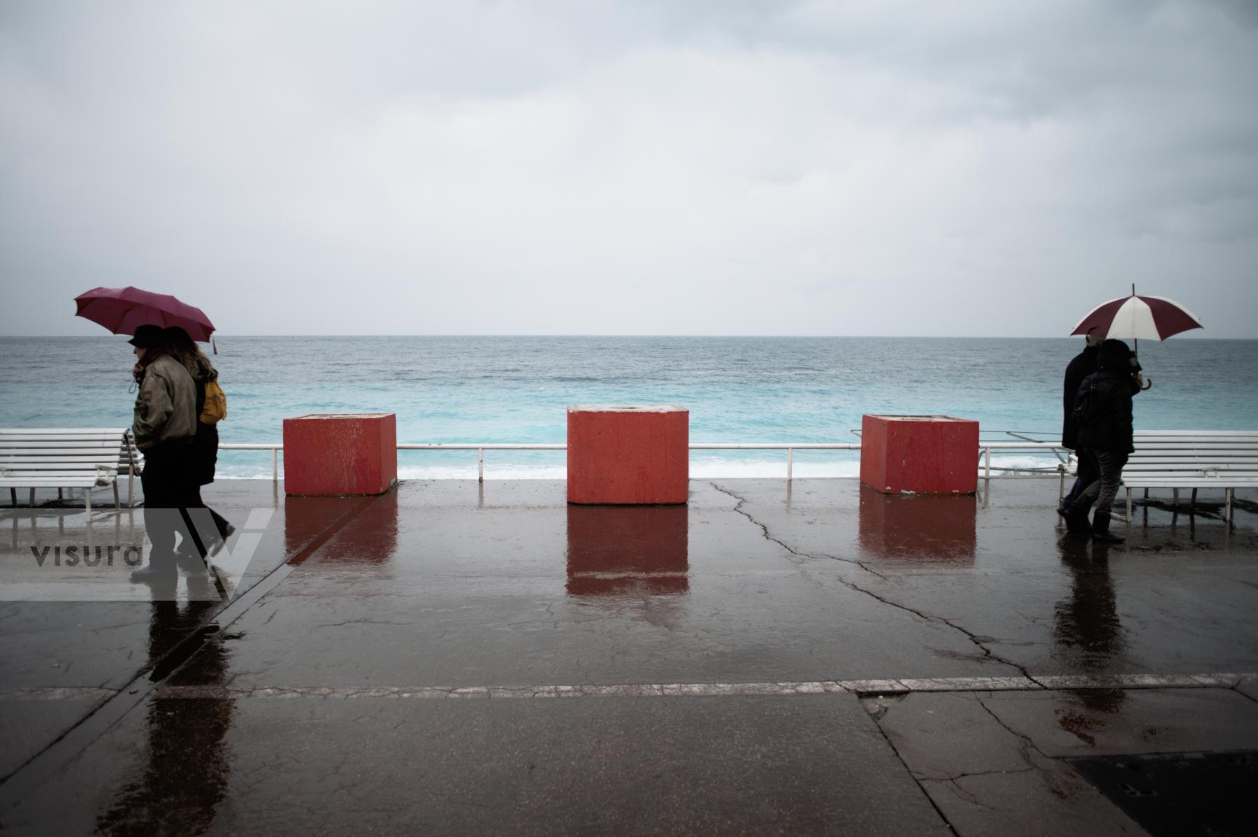 Purchase Wintry afternoon walk in Nice by Laura Larmo