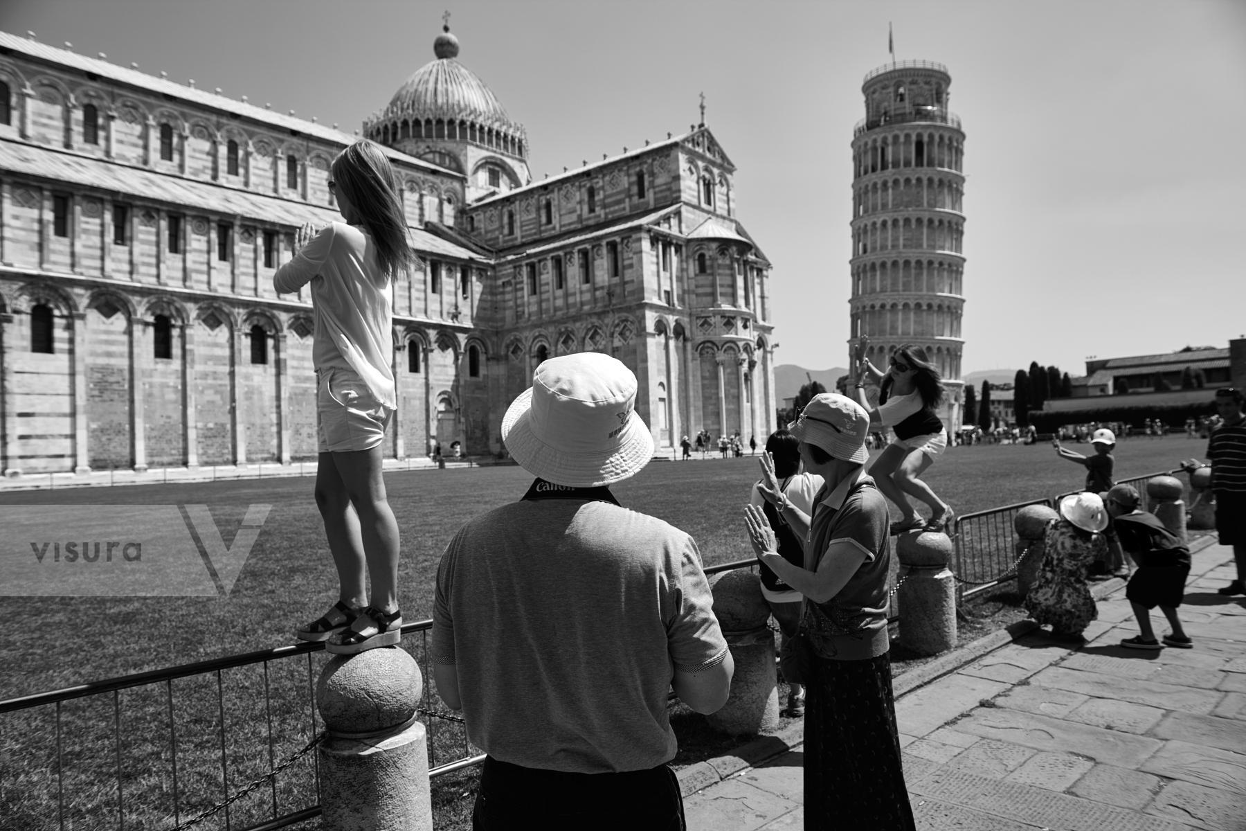 Purchase Taking photos at the Leaning Tower of Pisa by Laura Larmo