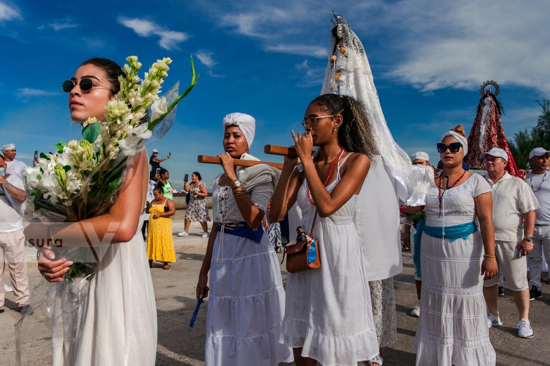 Purchase The Cabildo of Yemaya's procession in the town of Regla, September 2024 by Dany del Pino Rodríguez