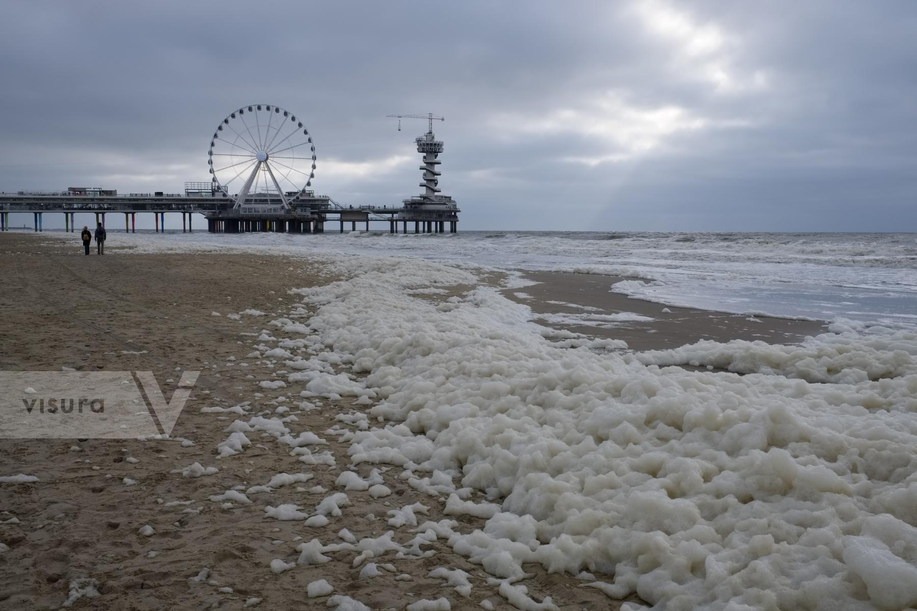 Purchase North Sea Beach and Pier in the Netherlands by Ellen Kok