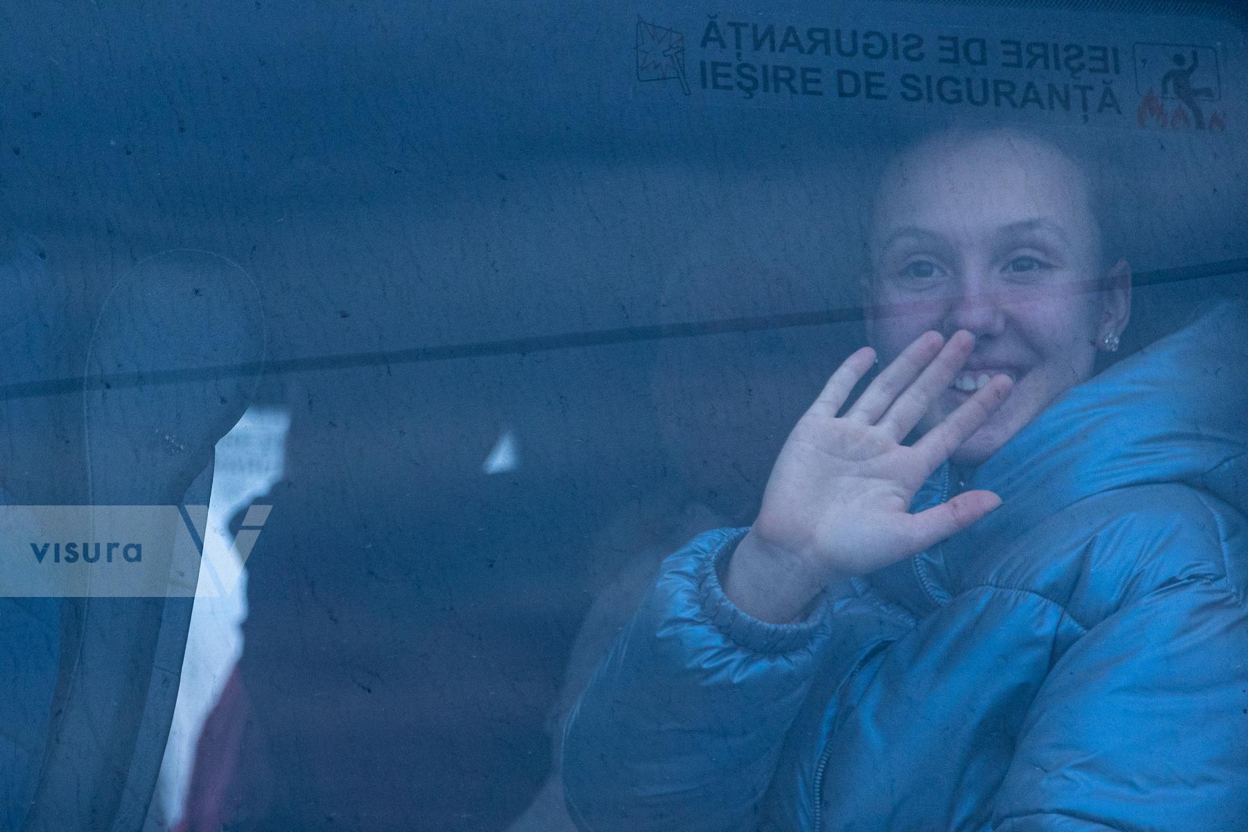 Purchase Ukrainian refugees arrive in Romania  by Omar Havana