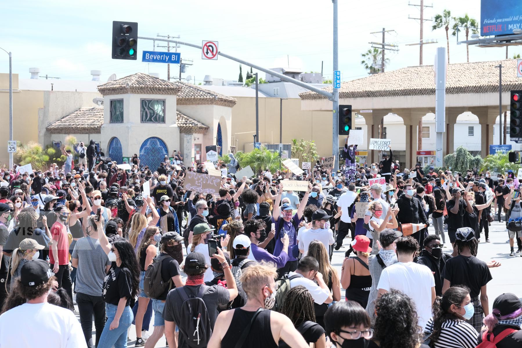 Purchase Pan Pacific Park Protest  by Hannah Kozak