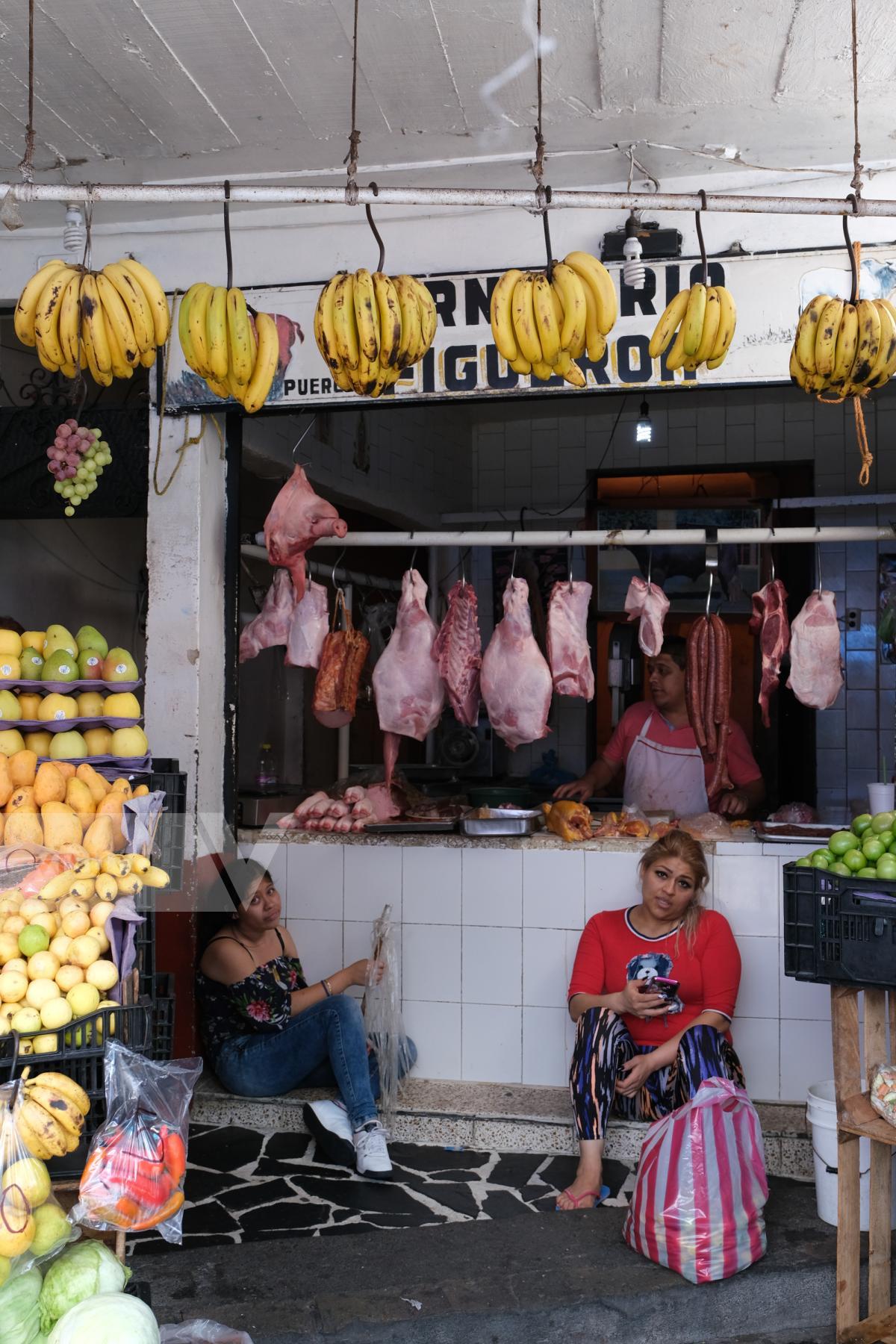 Purchase Meat, vegetable vendo w/2 girls by Hannah Kozak