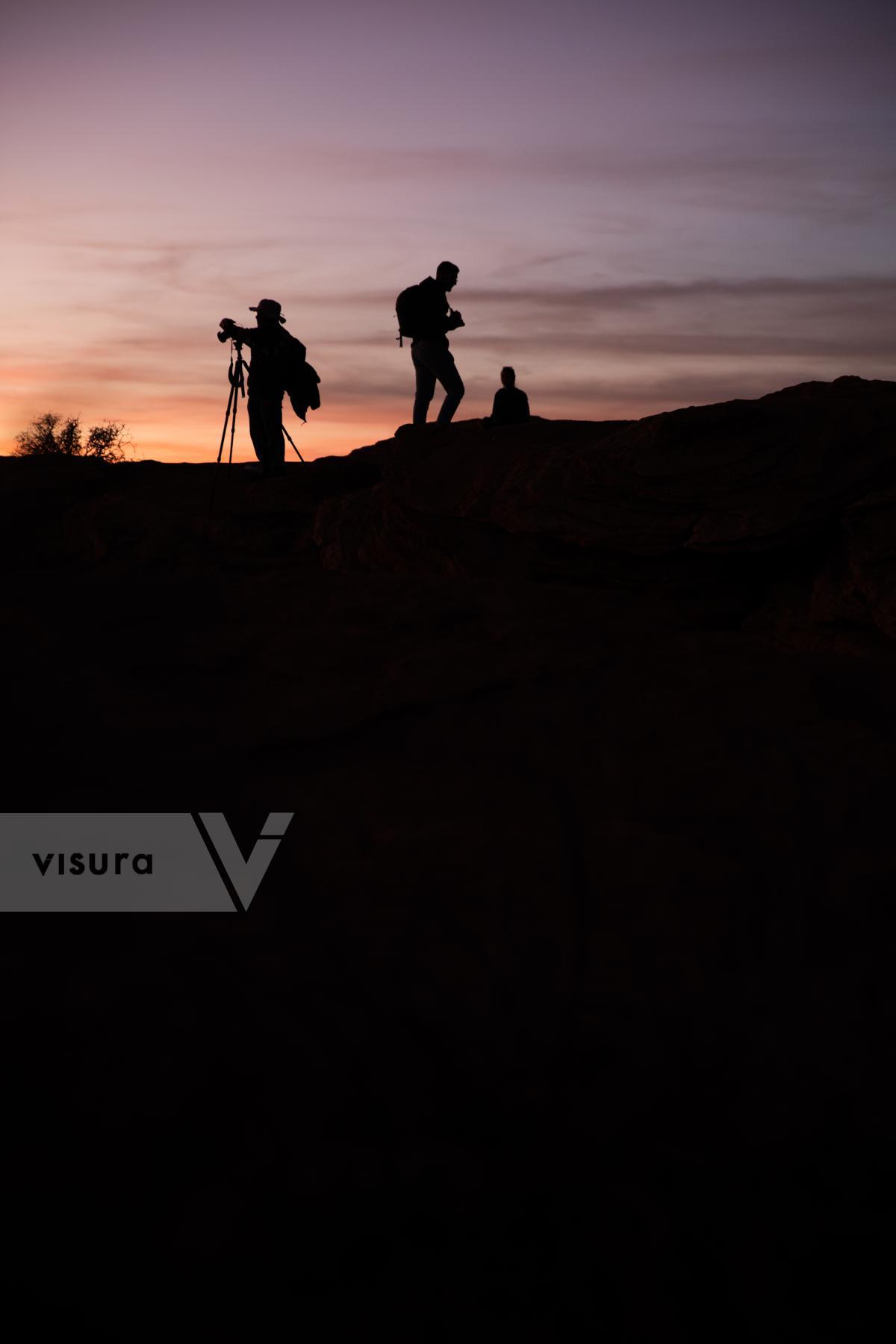 Purchase Photographer Silhouettes at Sunset by Katie Linsky Shaw