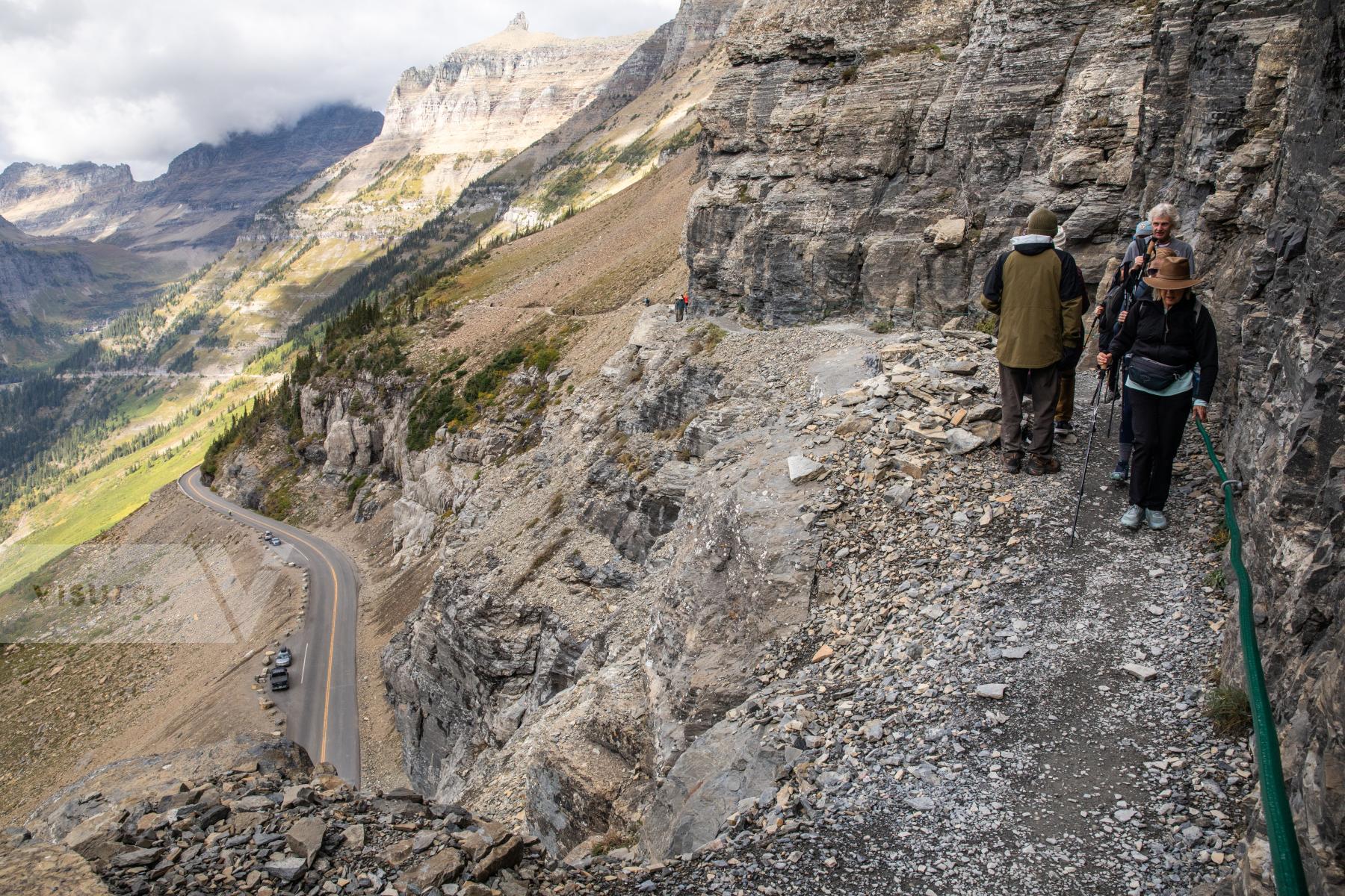 Purchase Hiking the Highline Trail at Glacier National Park by Katie Linsky Shaw