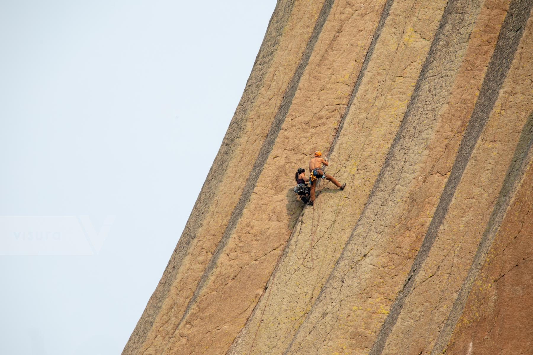 Purchase Climbing Devil's Tower National Monument by Katie Linsky Shaw