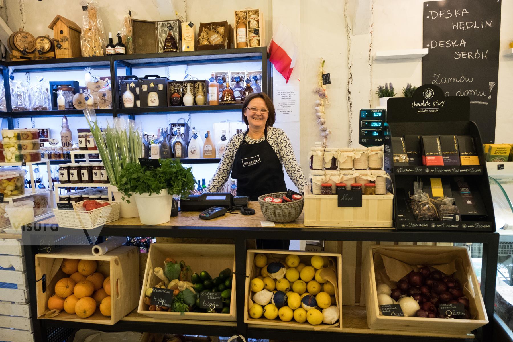 Purchase Woman in Grocery Shop by Hannah Kozak