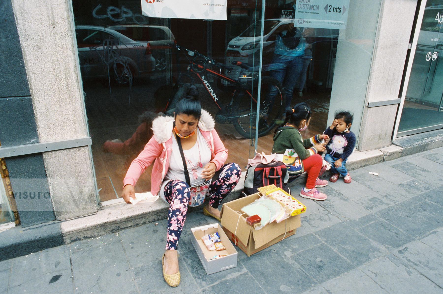 Purchase Woman on Street with children  by Hannah Kozak