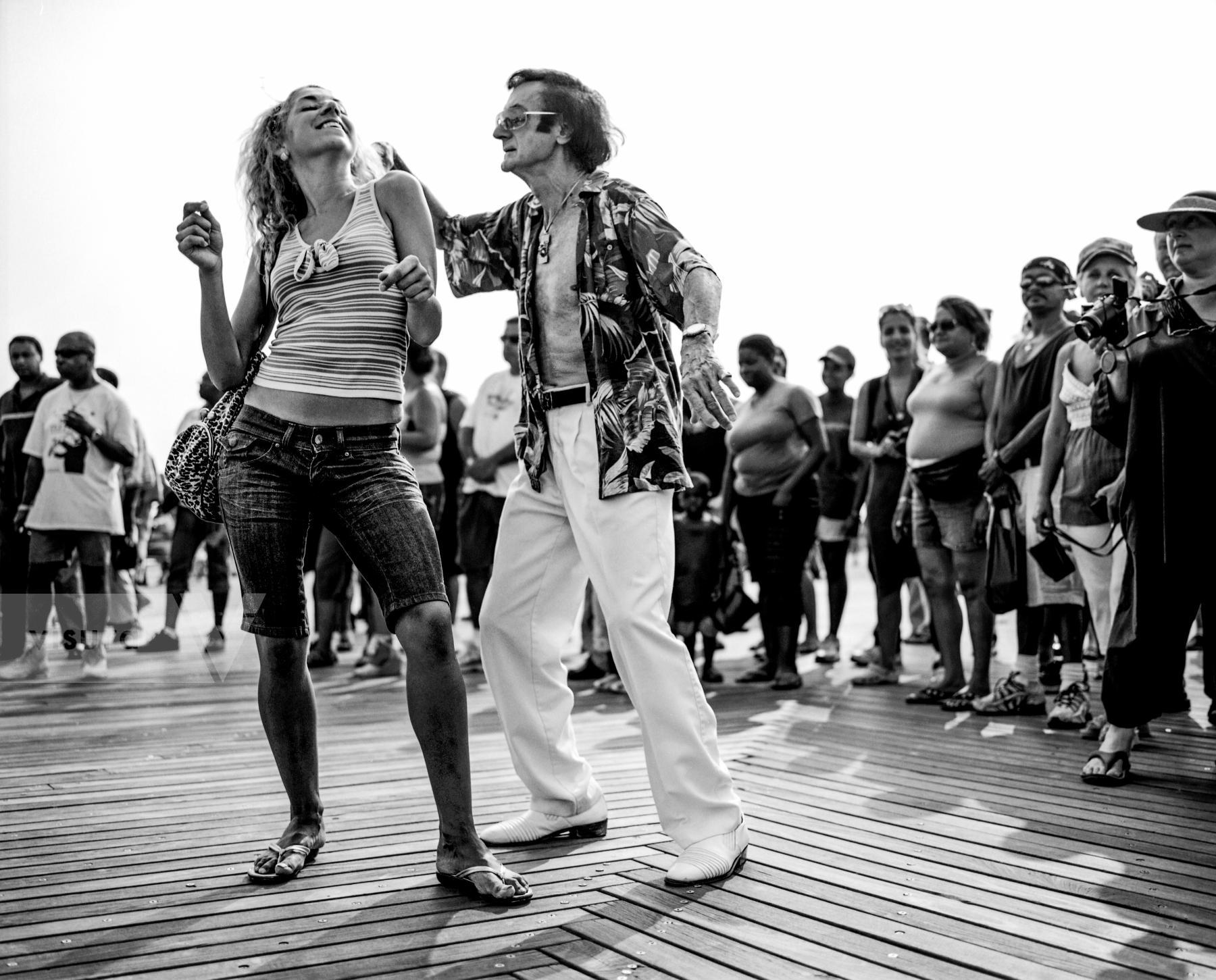 Purchase Tony Disco Dancing on the Coney Island Boardwalk by Kenneth Nelson
