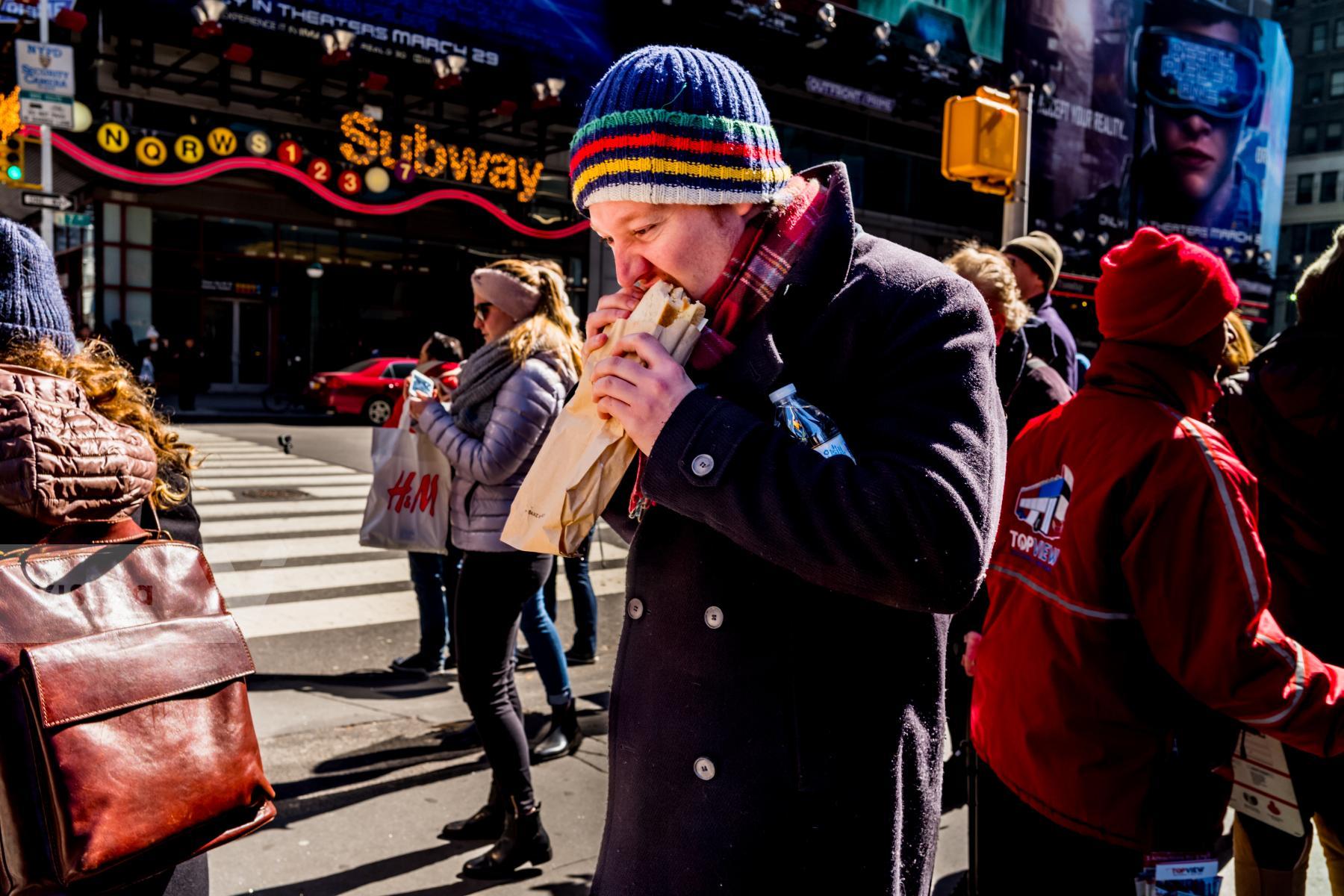 Purchase Public Display of Eating 180311630 by Kenneth Nelson