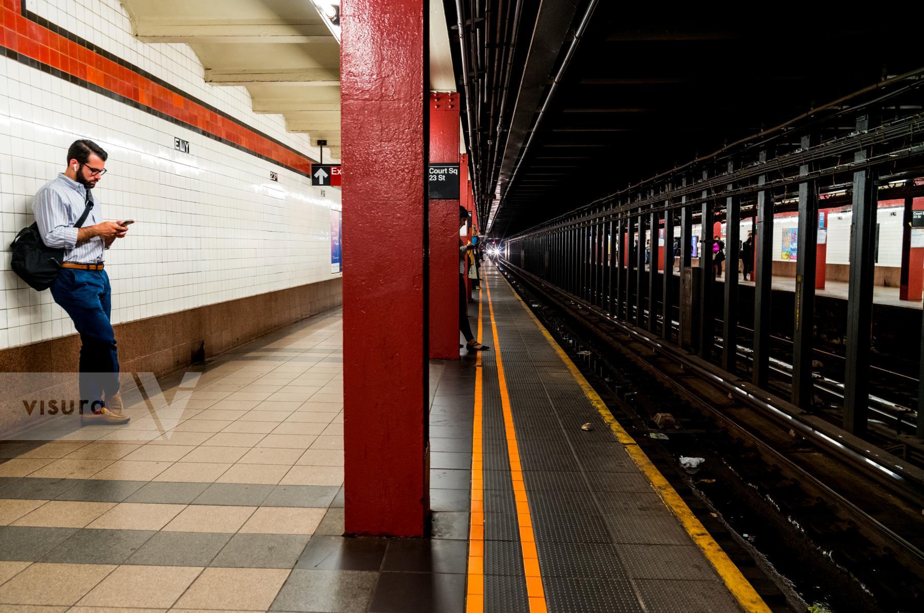 Purchase Rush Hour/NYC Subway 190605011 by Kenneth Nelson