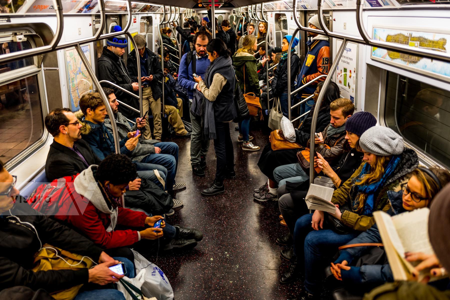 Purchase Rush Hour/NYC Subway 160115198 by Kenneth Nelson