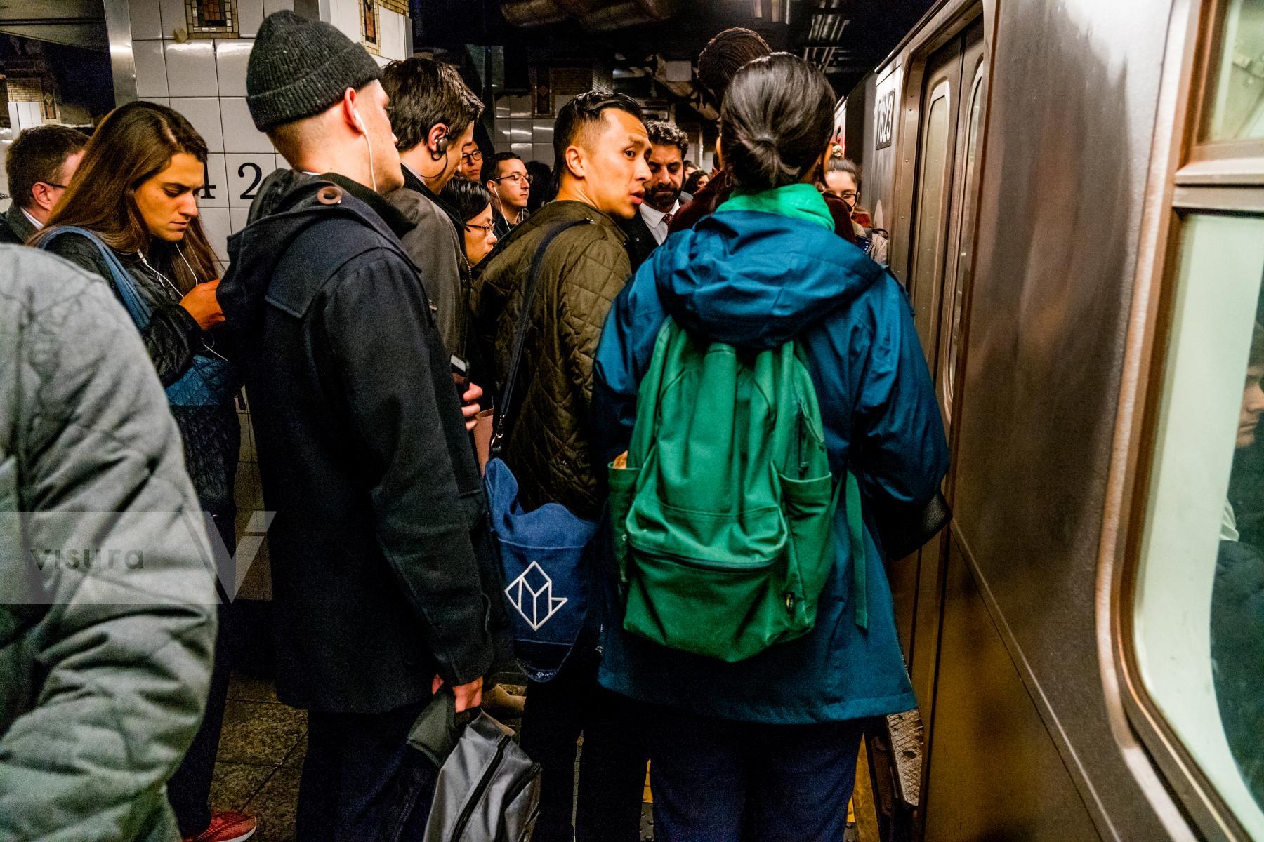 Purchase Rush Hour/NYC Subway 1911050202 by Kenneth Nelson