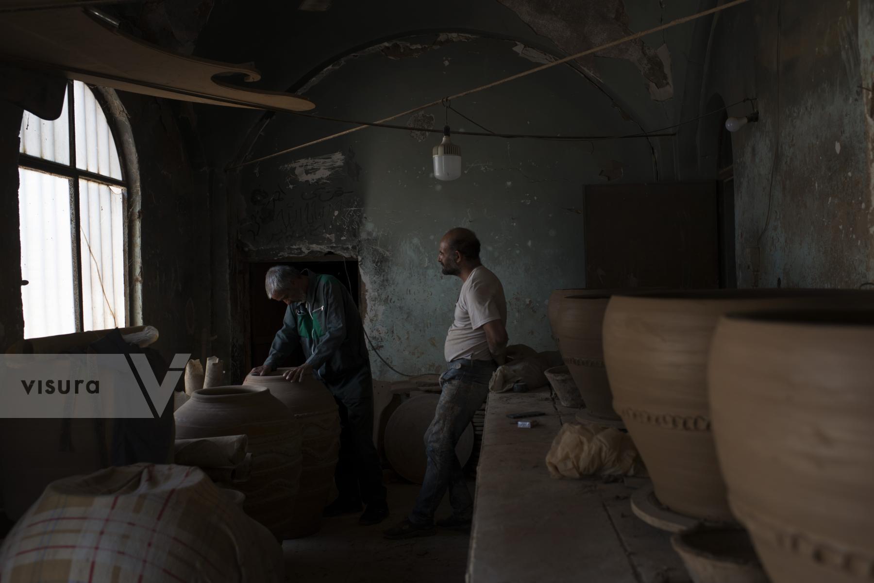 Purchase In The Potter's Workshop-2 by Marjan Yazdi