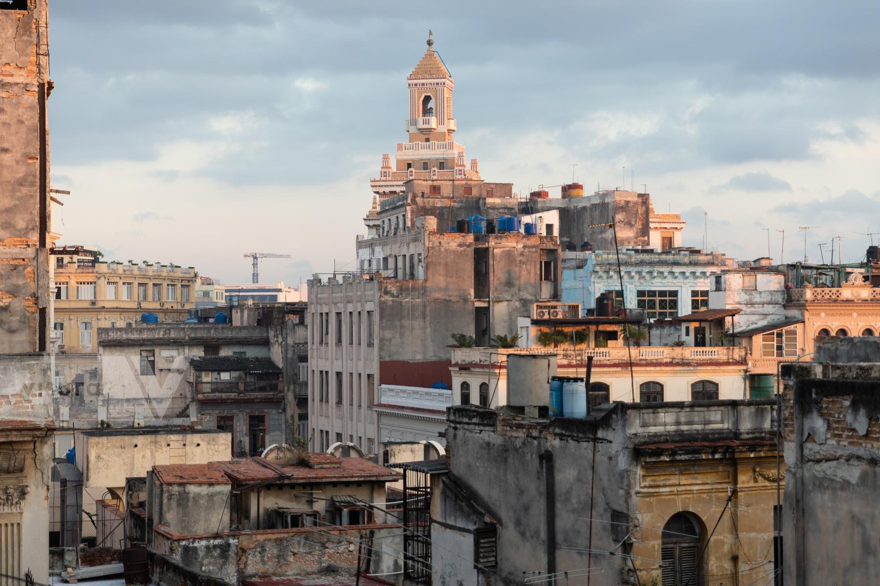 Purchase Bacardi Building, Old Havana skyline by Silvia Ros