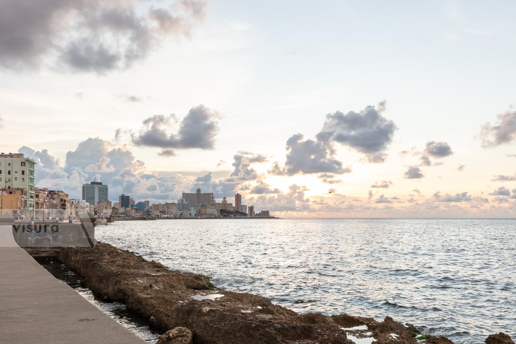 Purchase The Malecon at Sunset by Silvia Ros