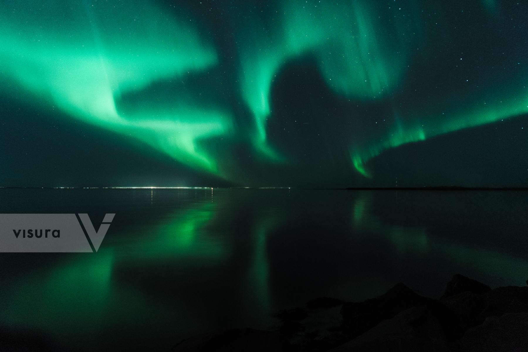 Purchase Aurora Borealis over Reykjavik, September 2 2022 by Odysseas Chloridis