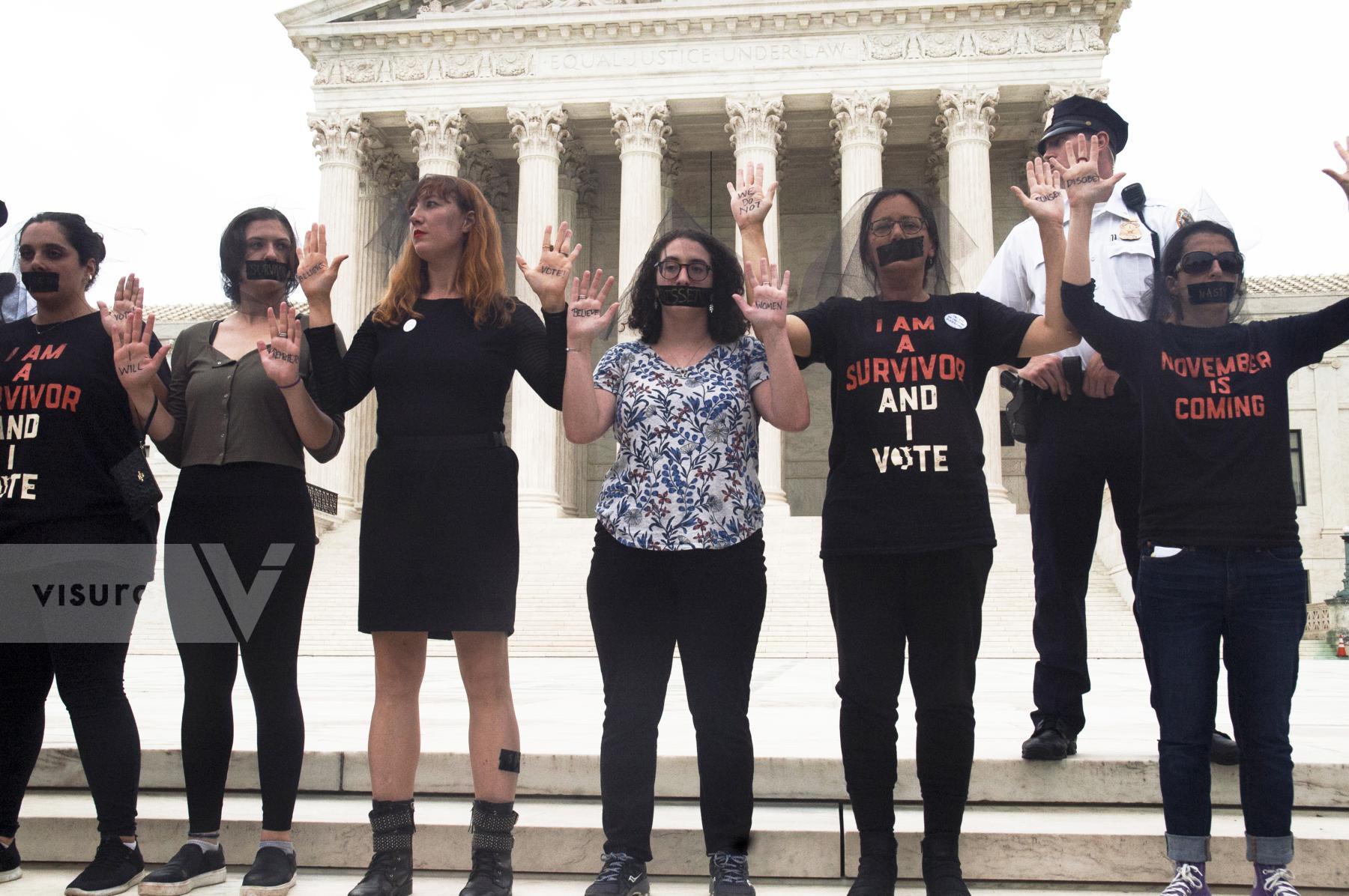 Purchase Line Up On The Steps of the Supreme Court  by Tish Lampert