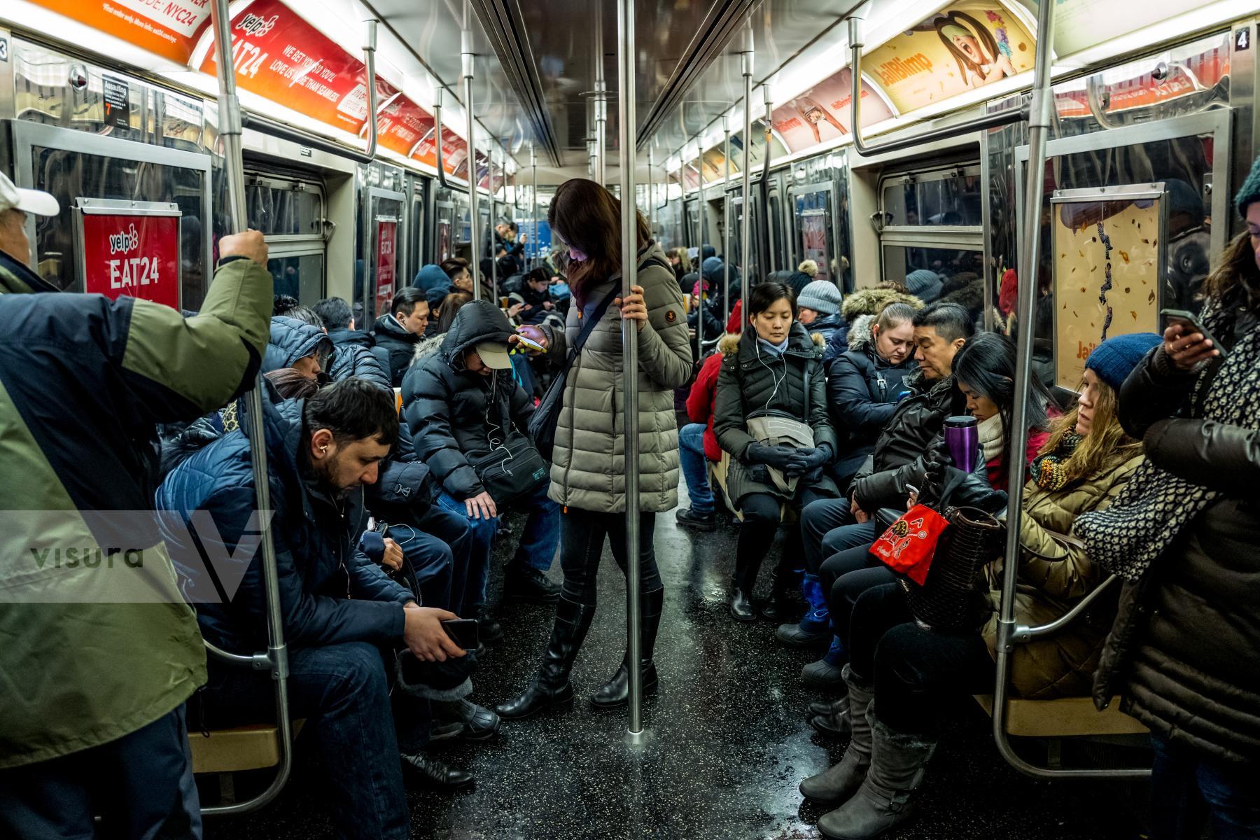 Purchase Rush Hour/NYC Subway 170316598 by Kenneth Nelson