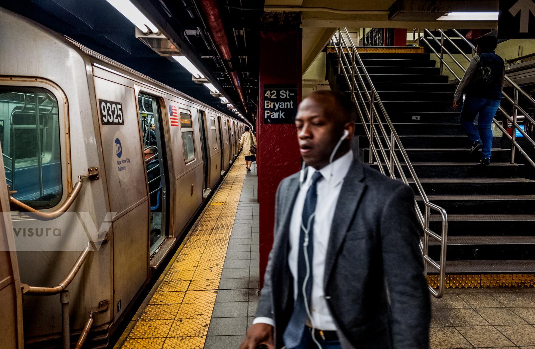 Purchase Rush Hour/NYC Subway 170414175 by Kenneth Nelson