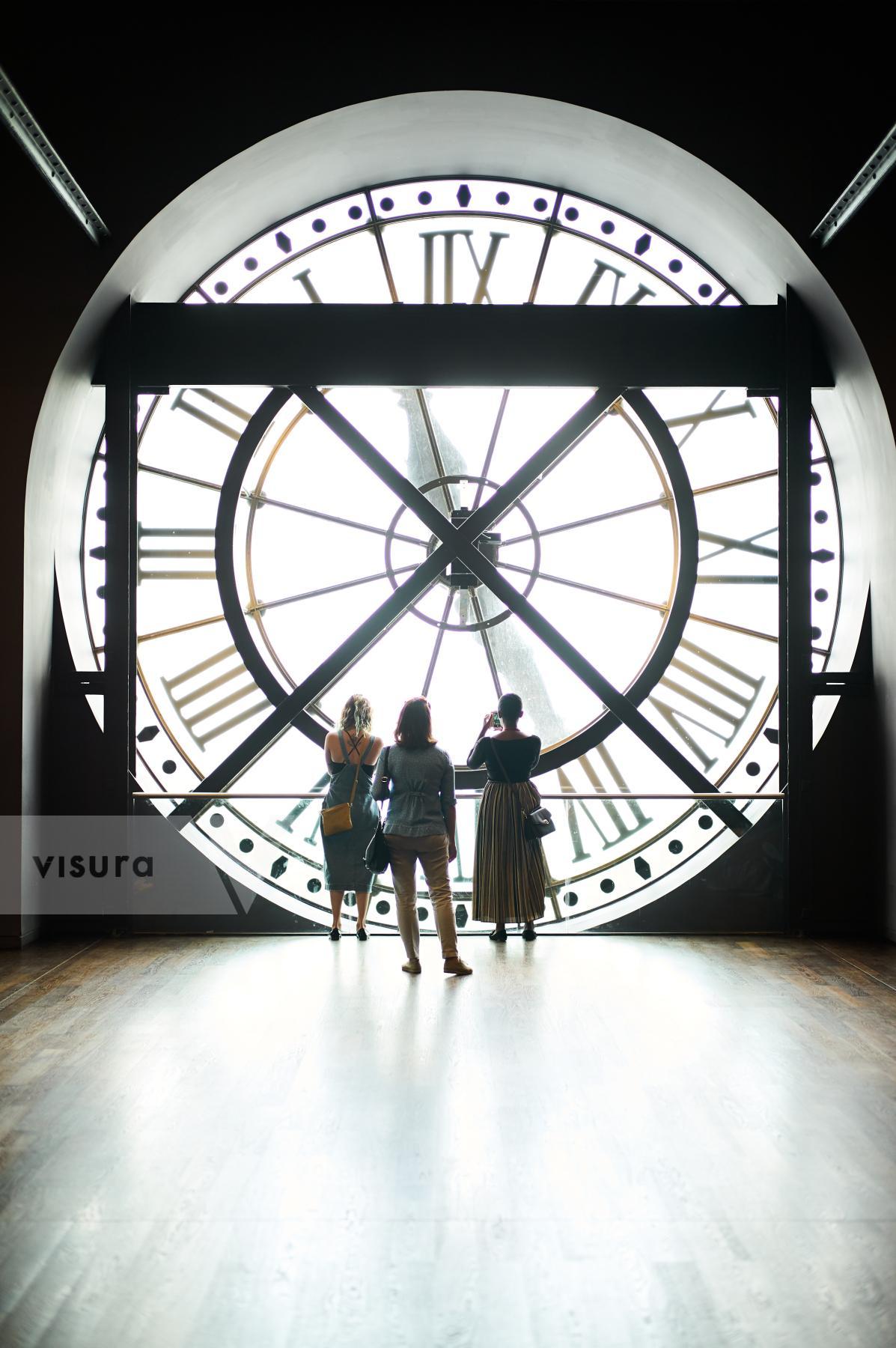 Purchase Behind the clock of the Musée d'Orsay, Paris France by Remon Haazen