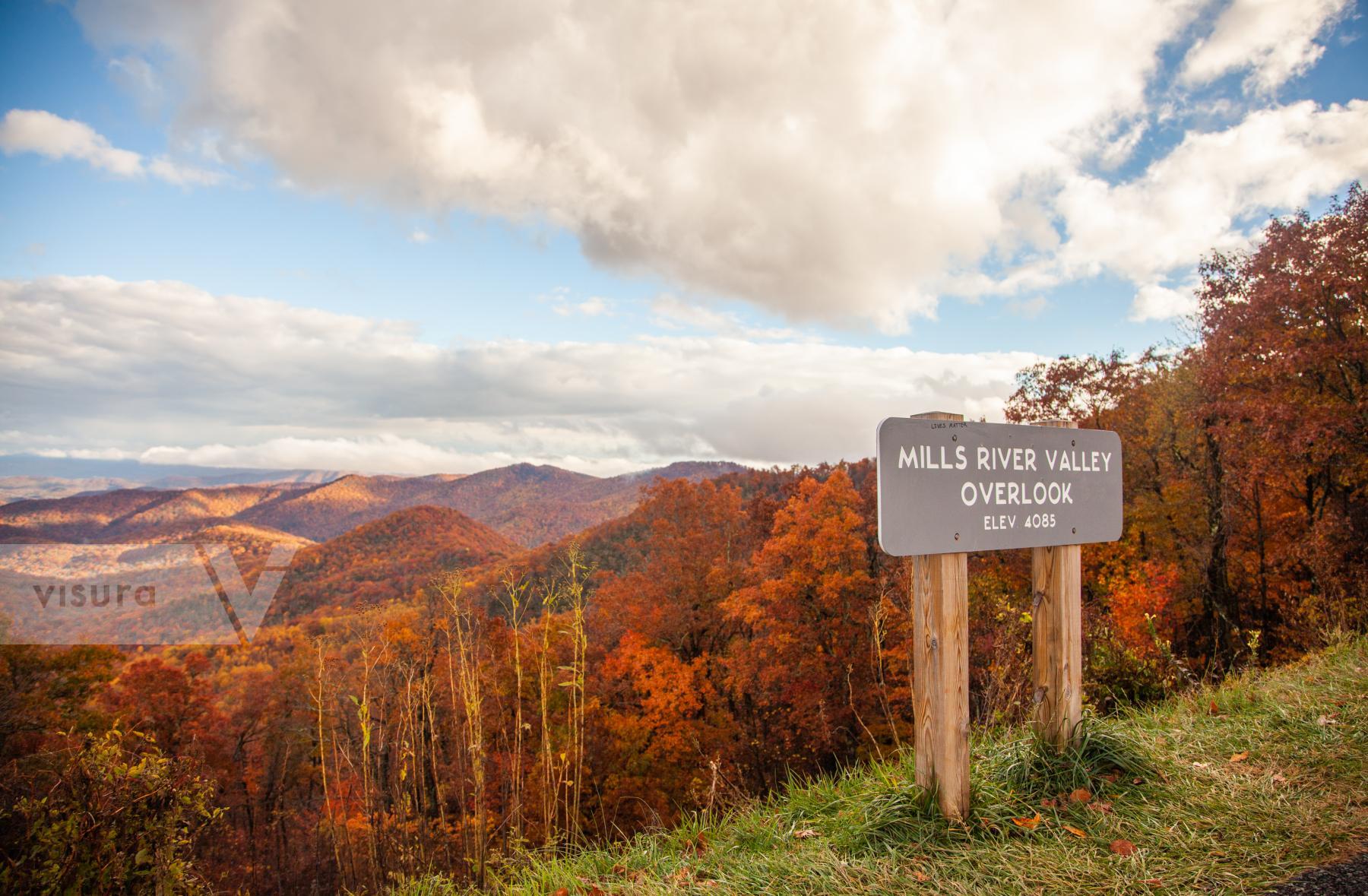 Purchase Traveling the Blue Ridge Parkway in North Carolina in Fall by Katie Linsky Shaw