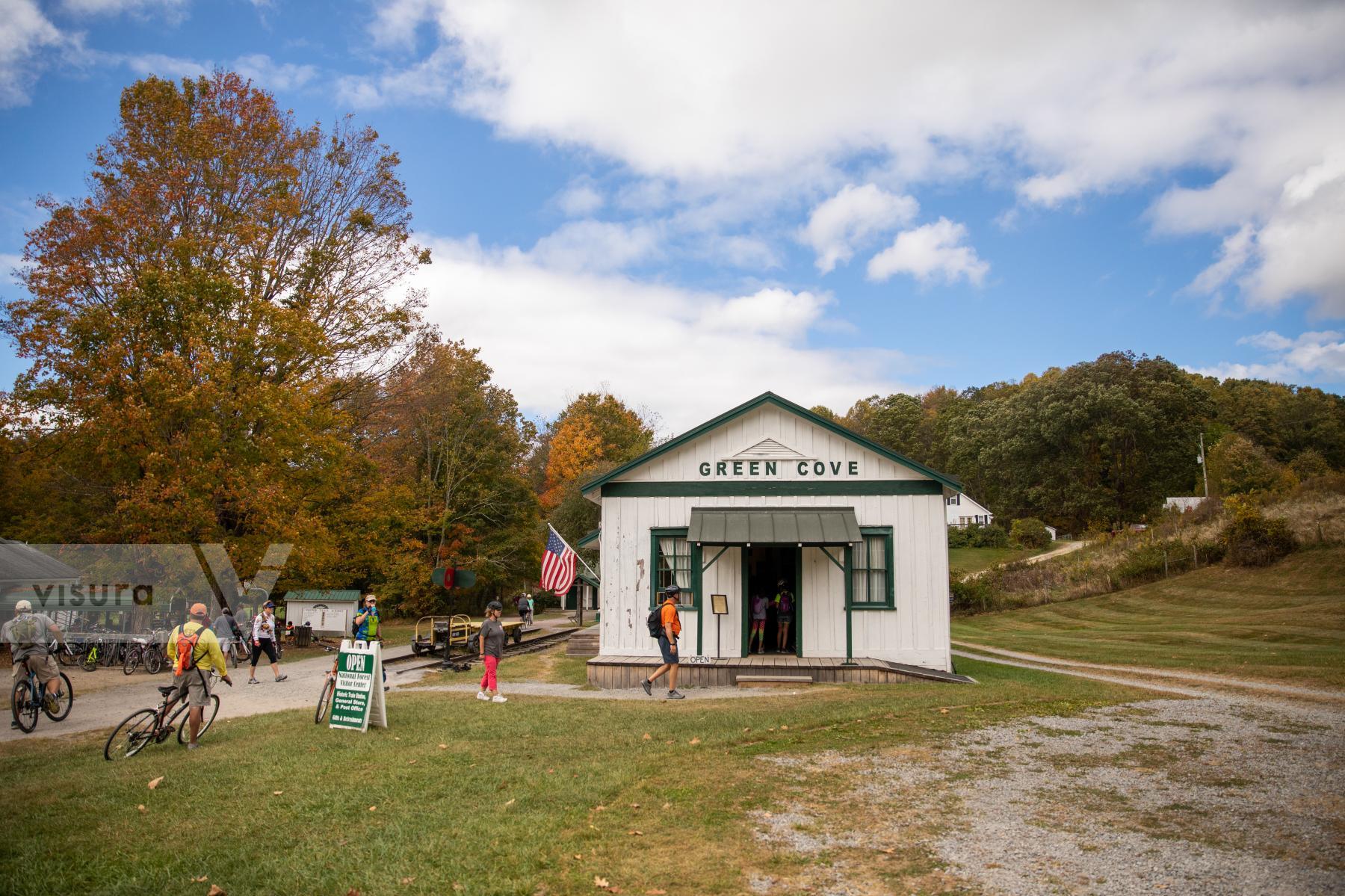 Purchase A Bicycle Break along the Virginia Creeper Trail by Katie Linsky Shaw