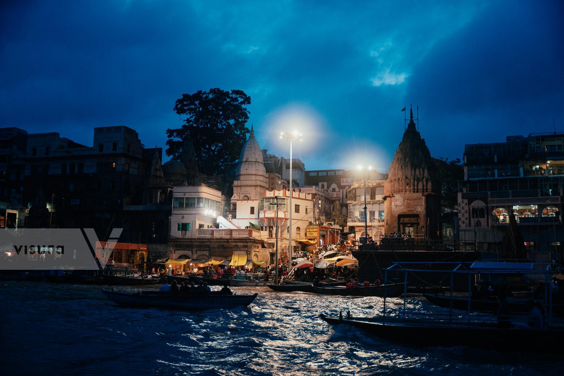 Purchase Sunset on Varanasi by Adil BOUKIND