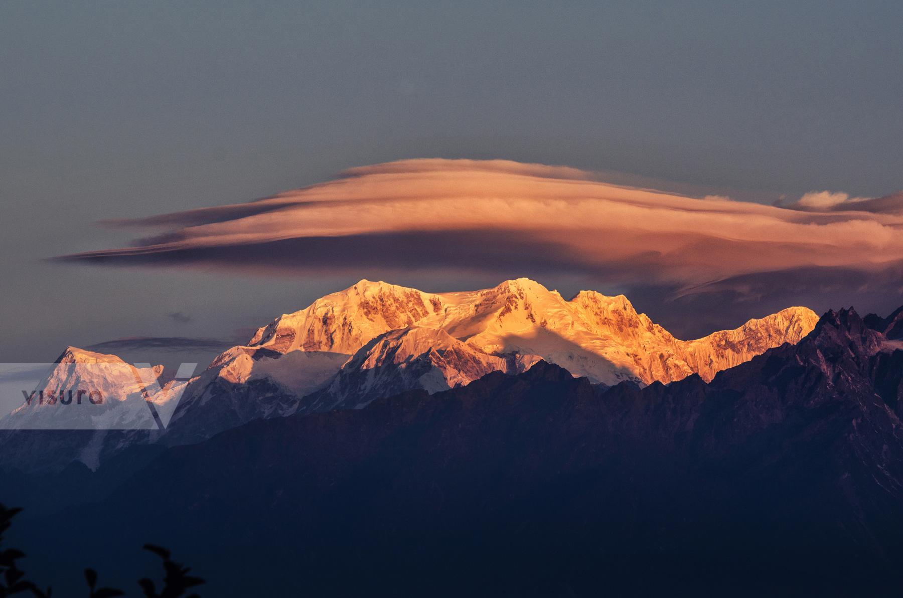 Purchase Kanchenjunga with lenticular cloud by Ranita Roy