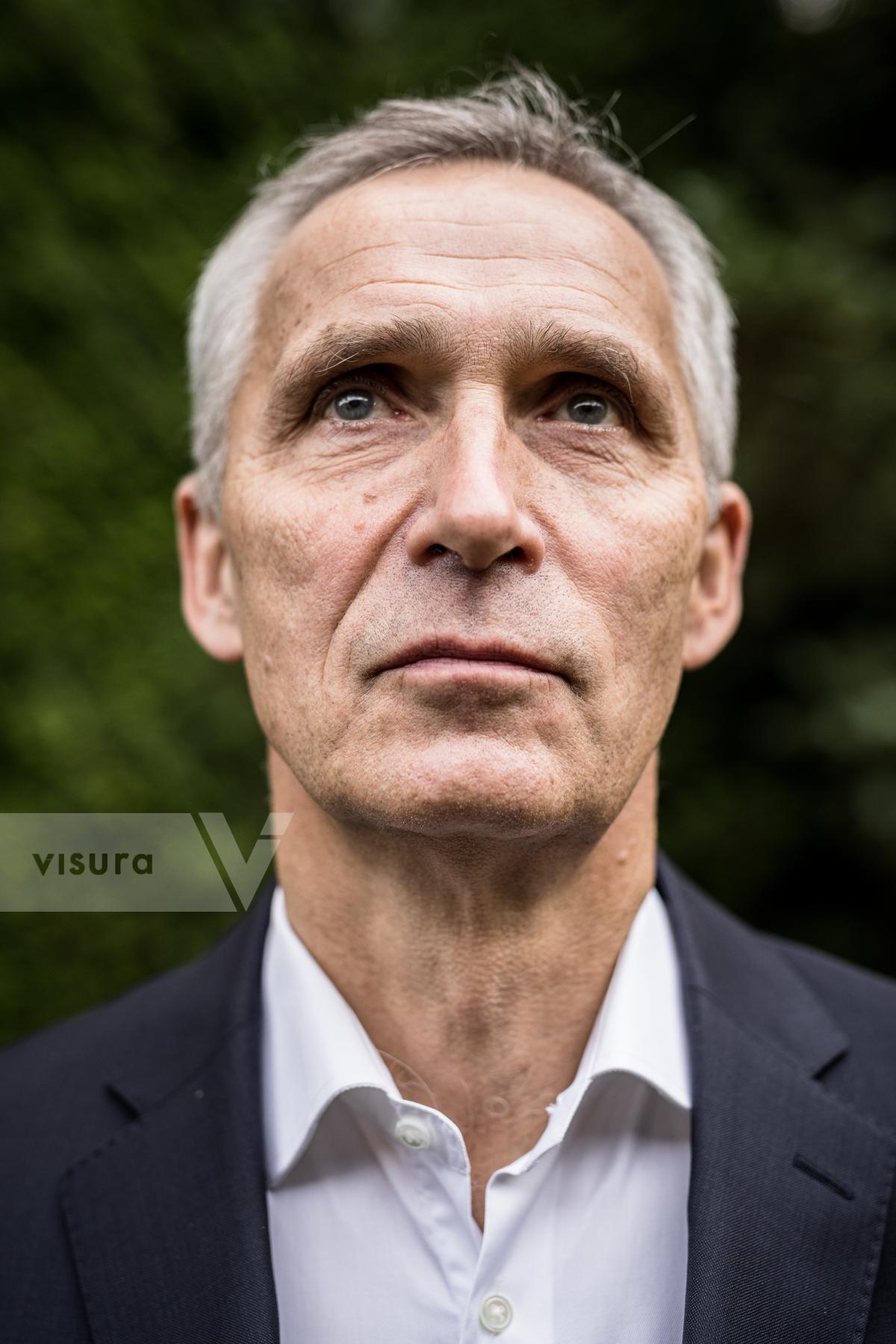 Purchase BELGIUM - PORTRAIT OF JENS STOLTENBERG, HEAD OF NATO by Valentin Bianchi