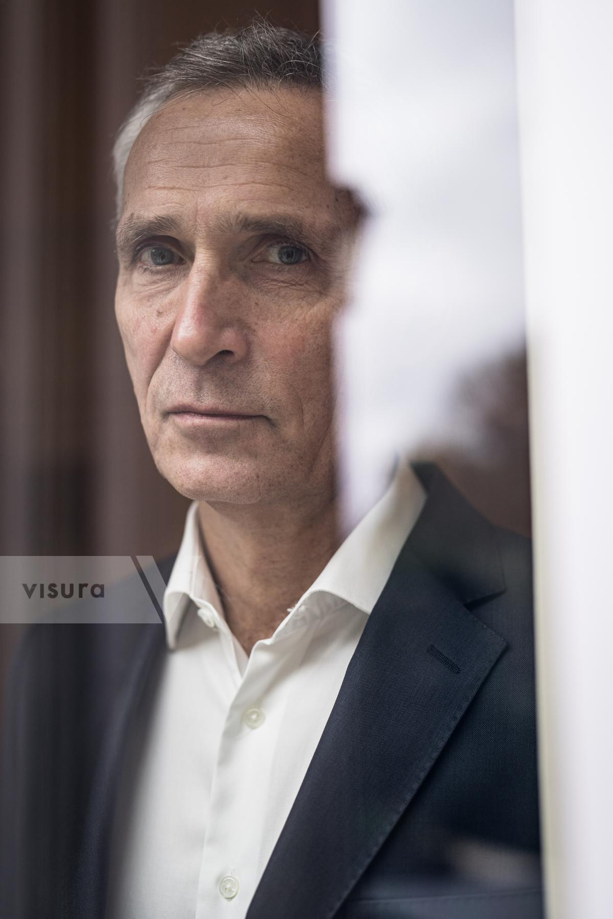 Purchase BELGIUM - PORTRAIT OF JENS STOLTENBERG, HEAD OF NATO by Valentin Bianchi