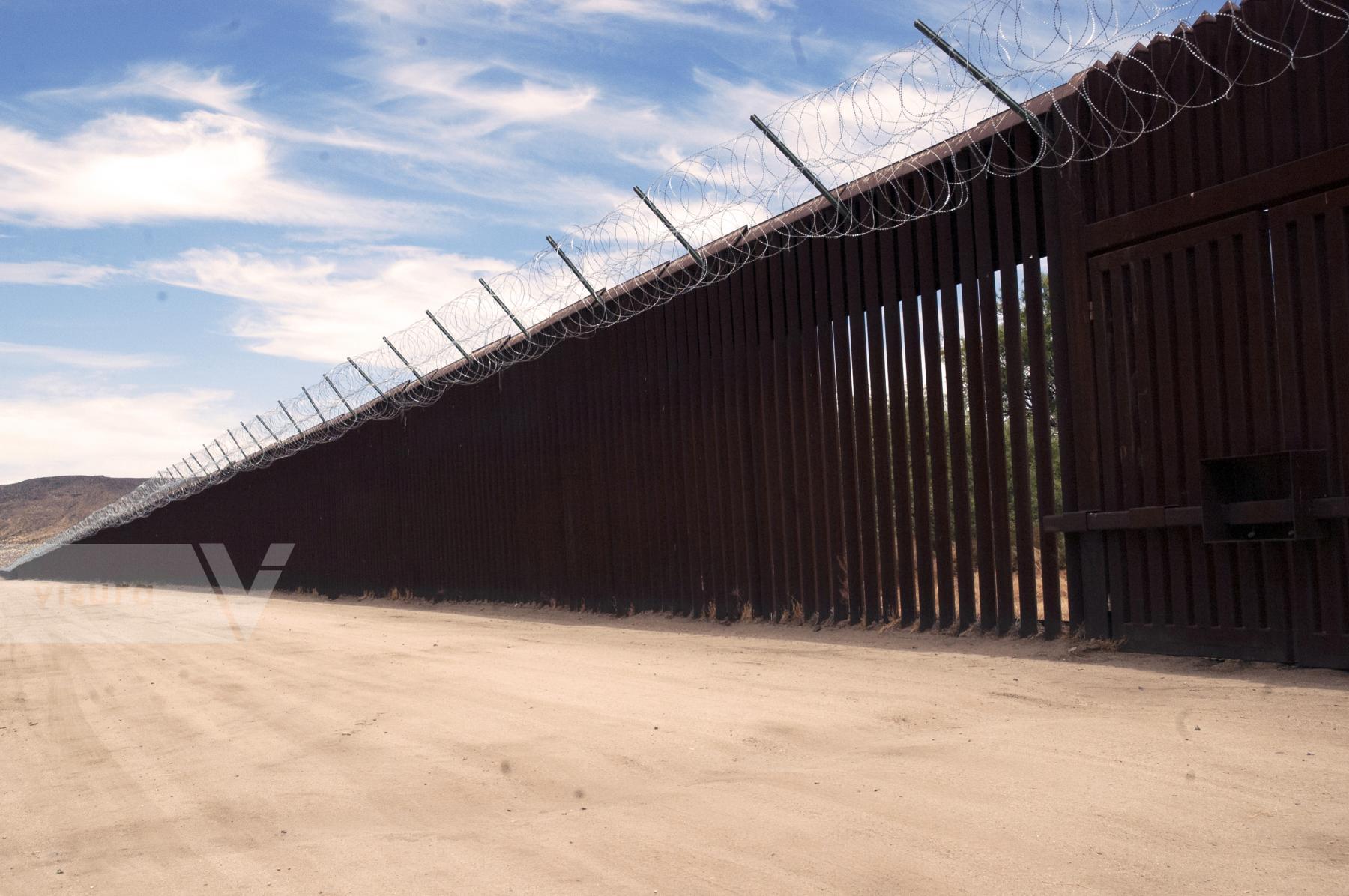 Purchase Border Wall In Jacumba by Tish Lampert