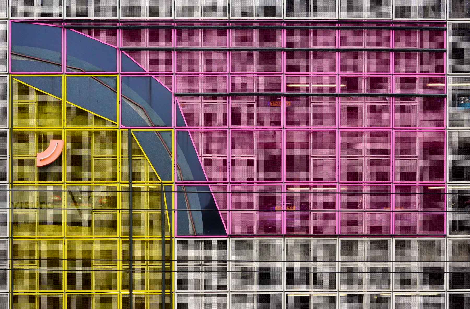 Purchase Kaleidoscope of Urban Life: Vibrant Car Park by Michael Nguyen