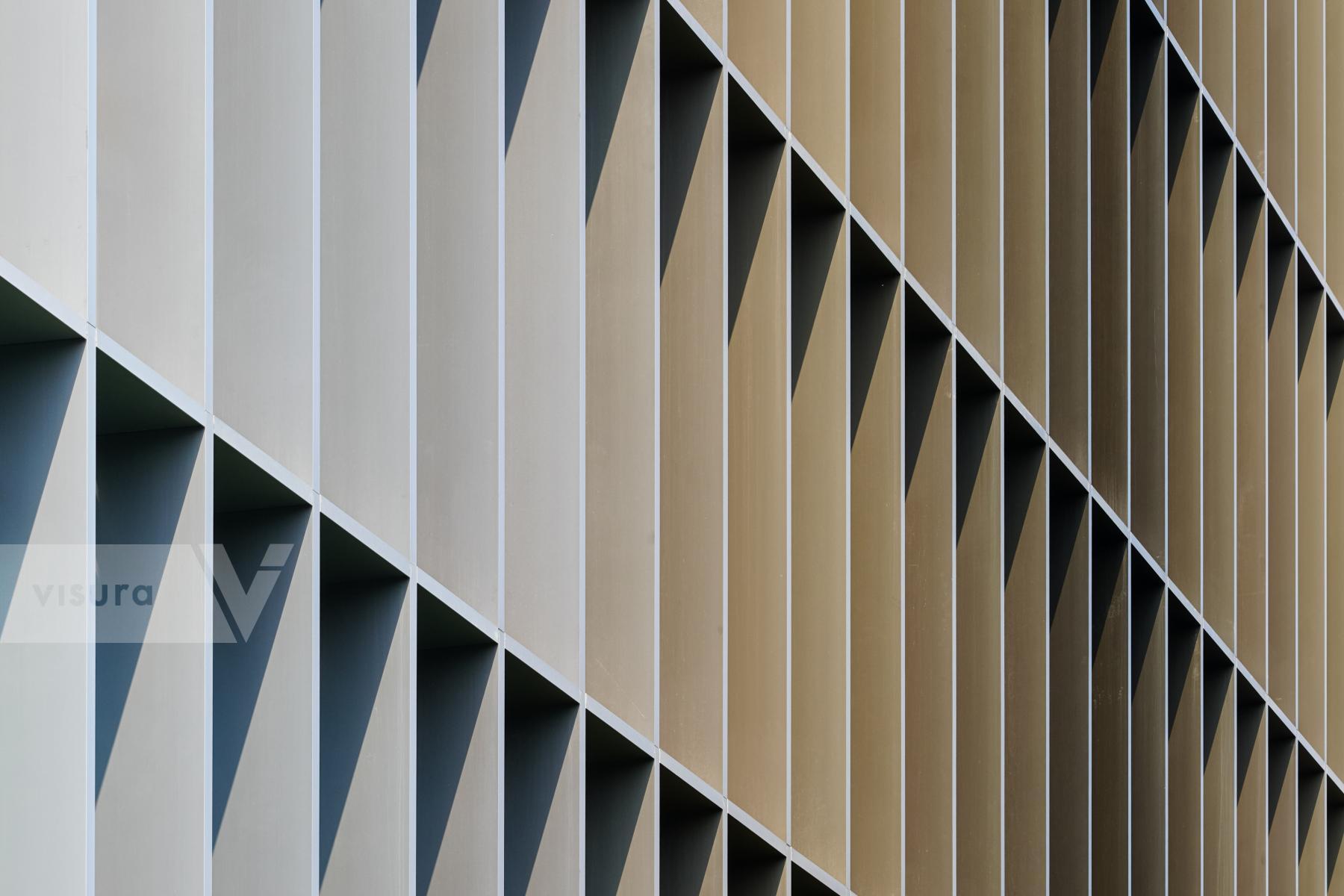 Purchase Facade of a building in Milan in beige and brown tones by Michael Nguyen