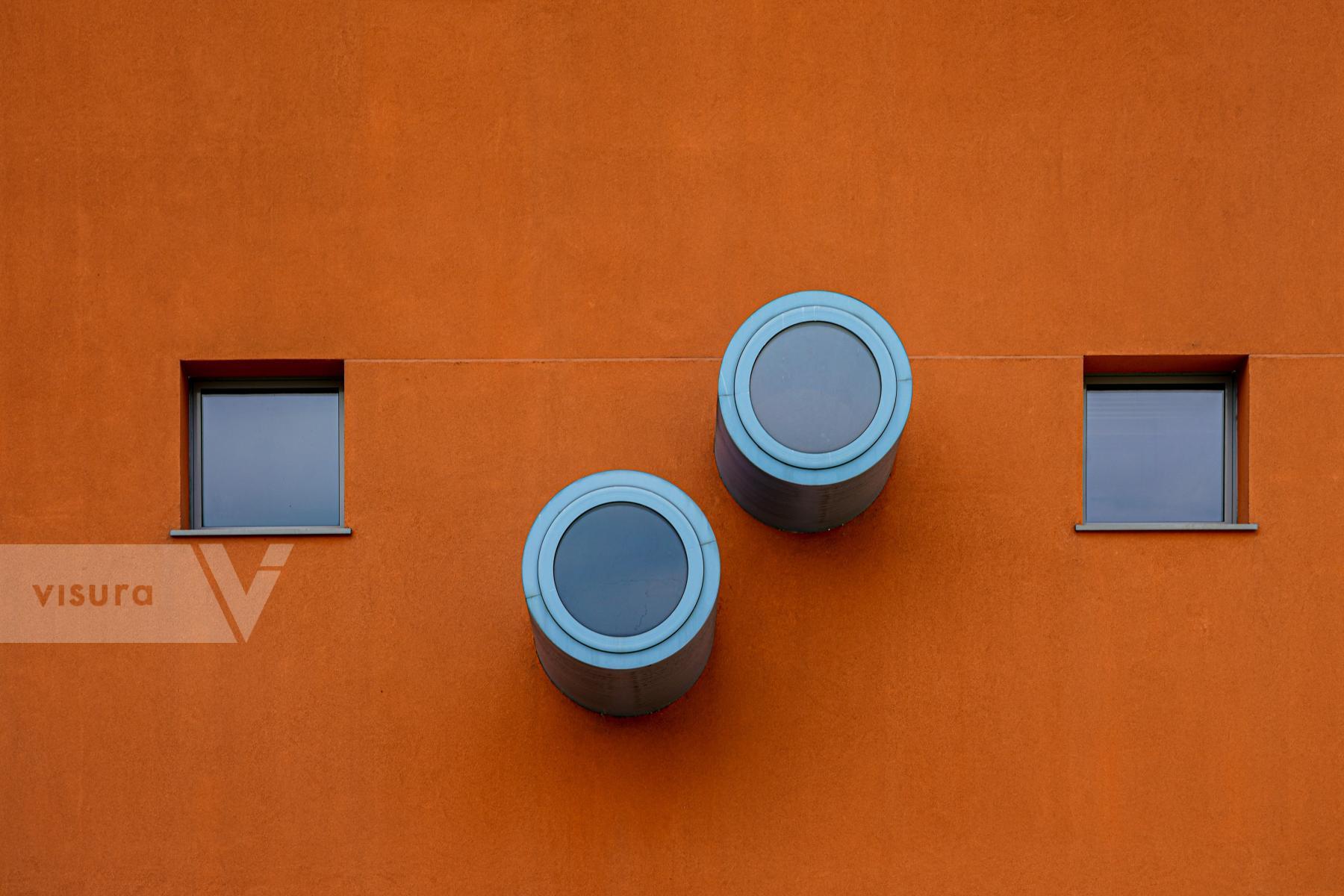 Purchase Facade of a building of the Milan Università IULM, a university for education in communication and new media, languages, tourism, art and design. by Michael Nguyen